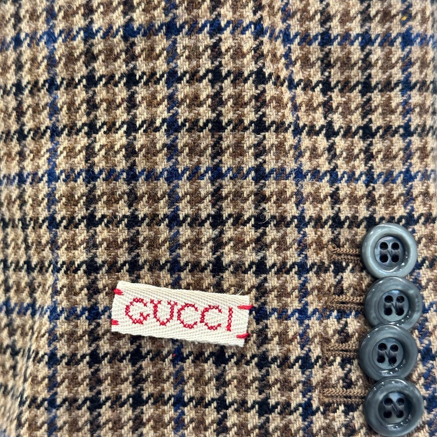 Gucci Gucci Houndstooth Wool Blazer Size 42 Size M / US 6-8 / IT 42-44 - 7 Thumbnail
