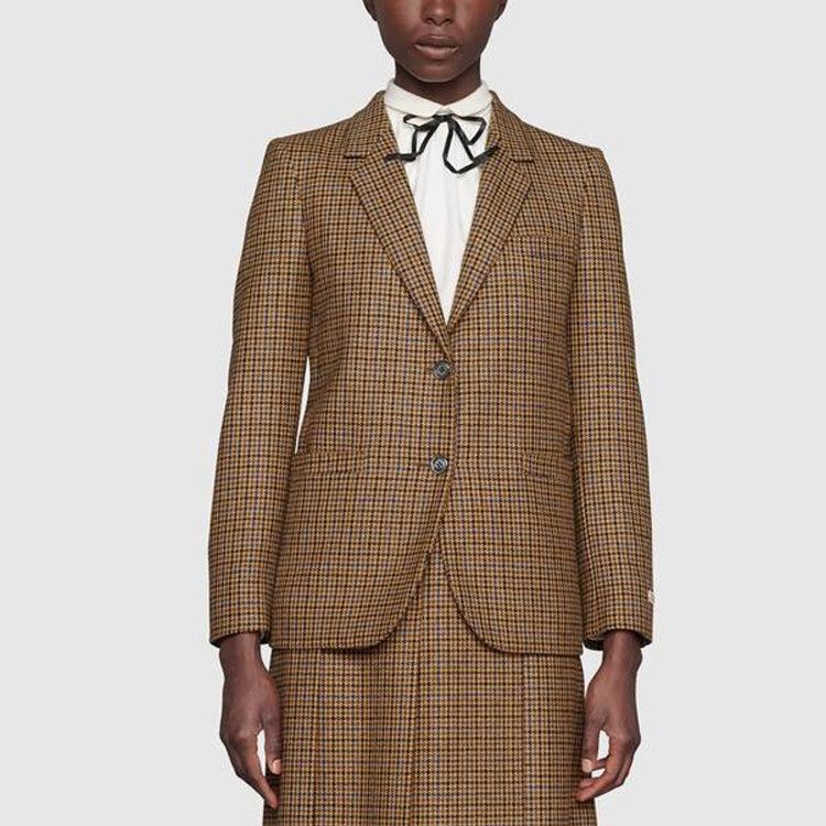 Gucci Gucci Houndstooth Wool Blazer Size 42 Size M / US 6-8 / IT 42-44 - 10 Thumbnail