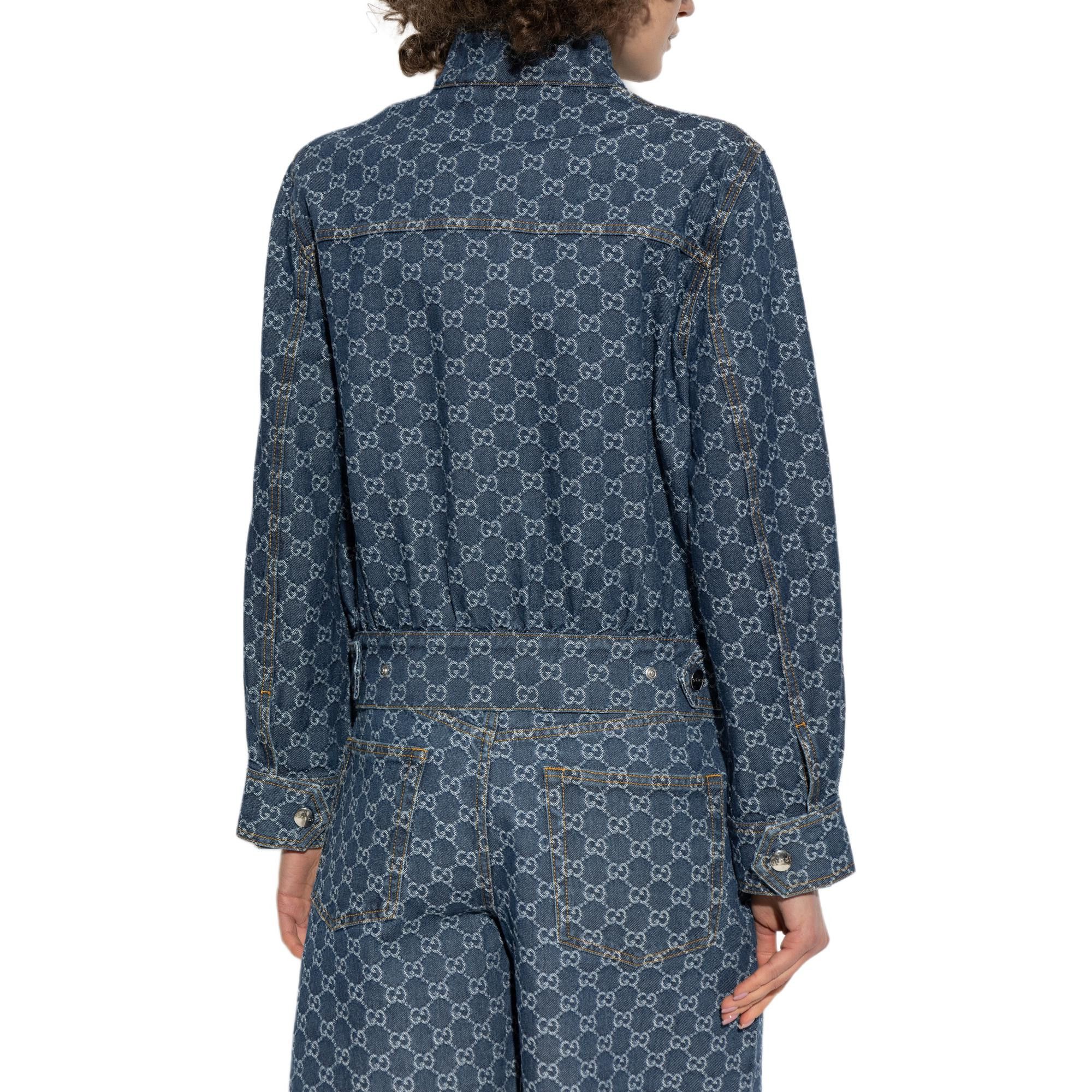 Gucci Gucci Monogram Denim Jacket Size 42 Size M / US 6-8 / IT 42-44 - 7 Thumbnail