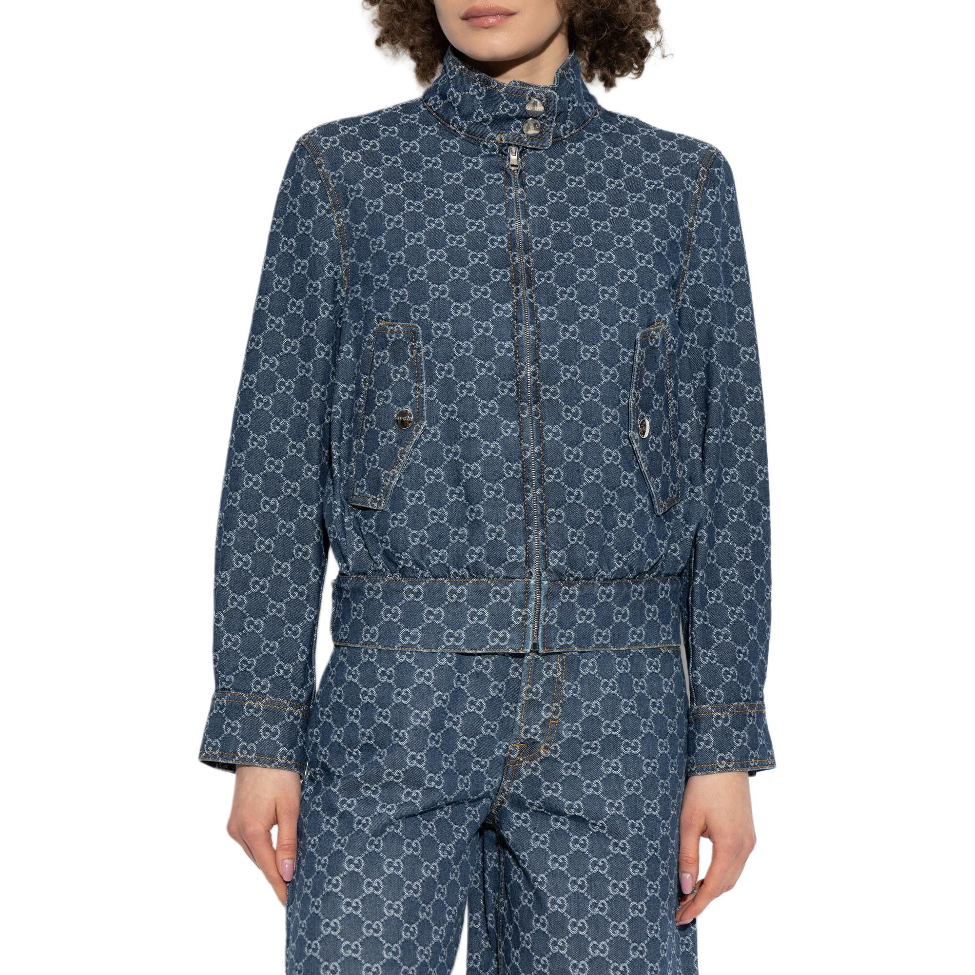Gucci Gucci Monogram Denim Jacket Size 42 Size M / US 6-8 / IT 42-44 - 6 Thumbnail