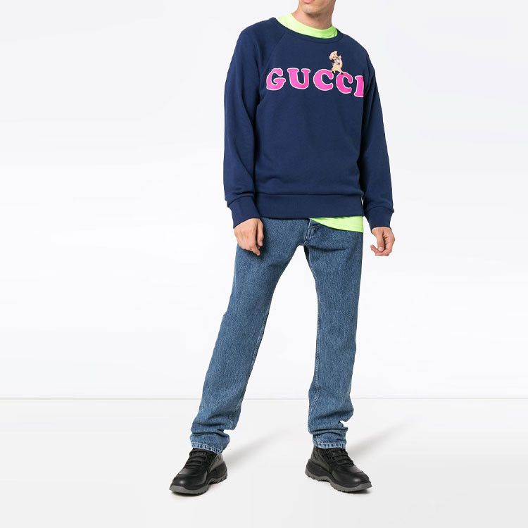 Gucci Gucci Pig Logo Sweatshirt Size L Size US L / EU 52-54 / 3 - 7 Thumbnail