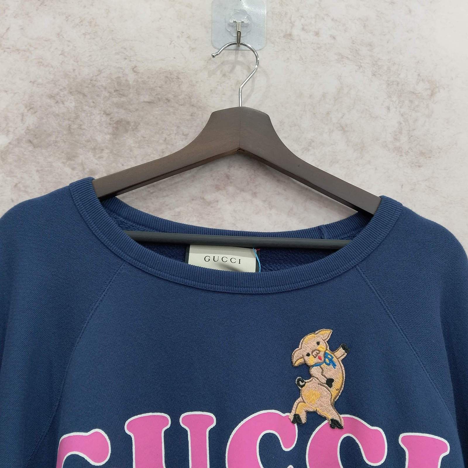 Gucci Gucci Pig Logo Sweatshirt Size L Size US L / EU 52-54 / 3 - 6 Thumbnail