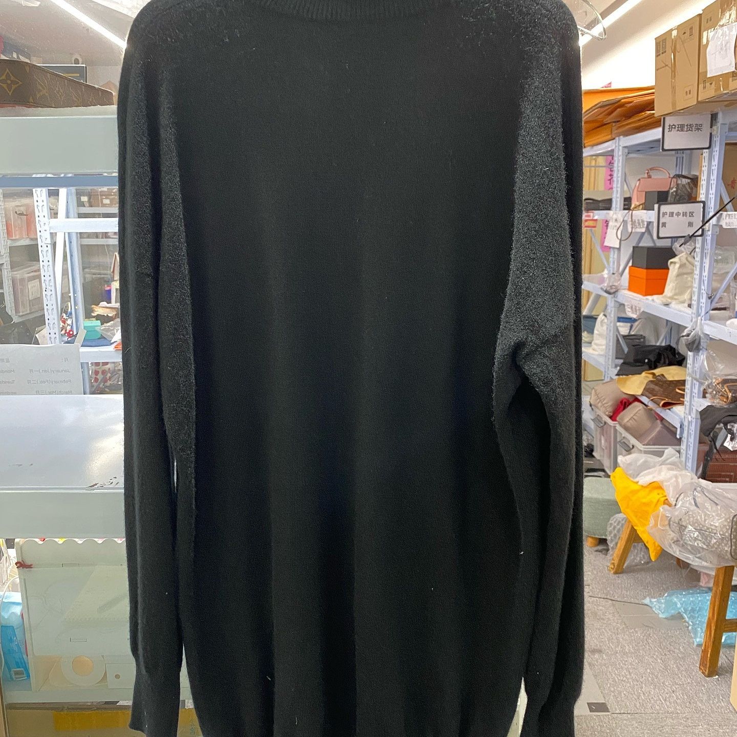 Gucci GUCCI Black Cashmere Turtleneck Mini Dress Size M Size M / US 6-8 / IT 42-44 - 2 Thumbnail
