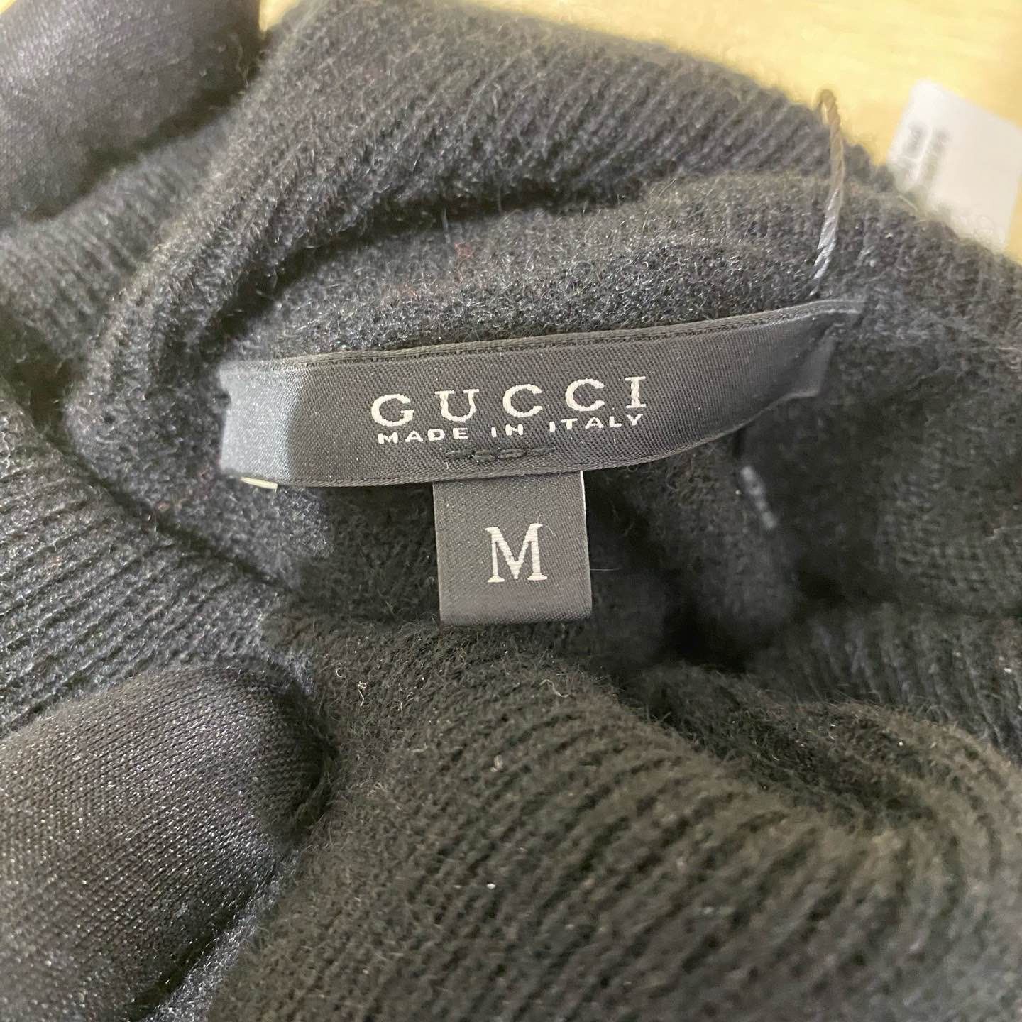 Gucci GUCCI Black Cashmere Turtleneck Mini Dress Size M Size M / US 6-8 / IT 42-44 - 3 Thumbnail