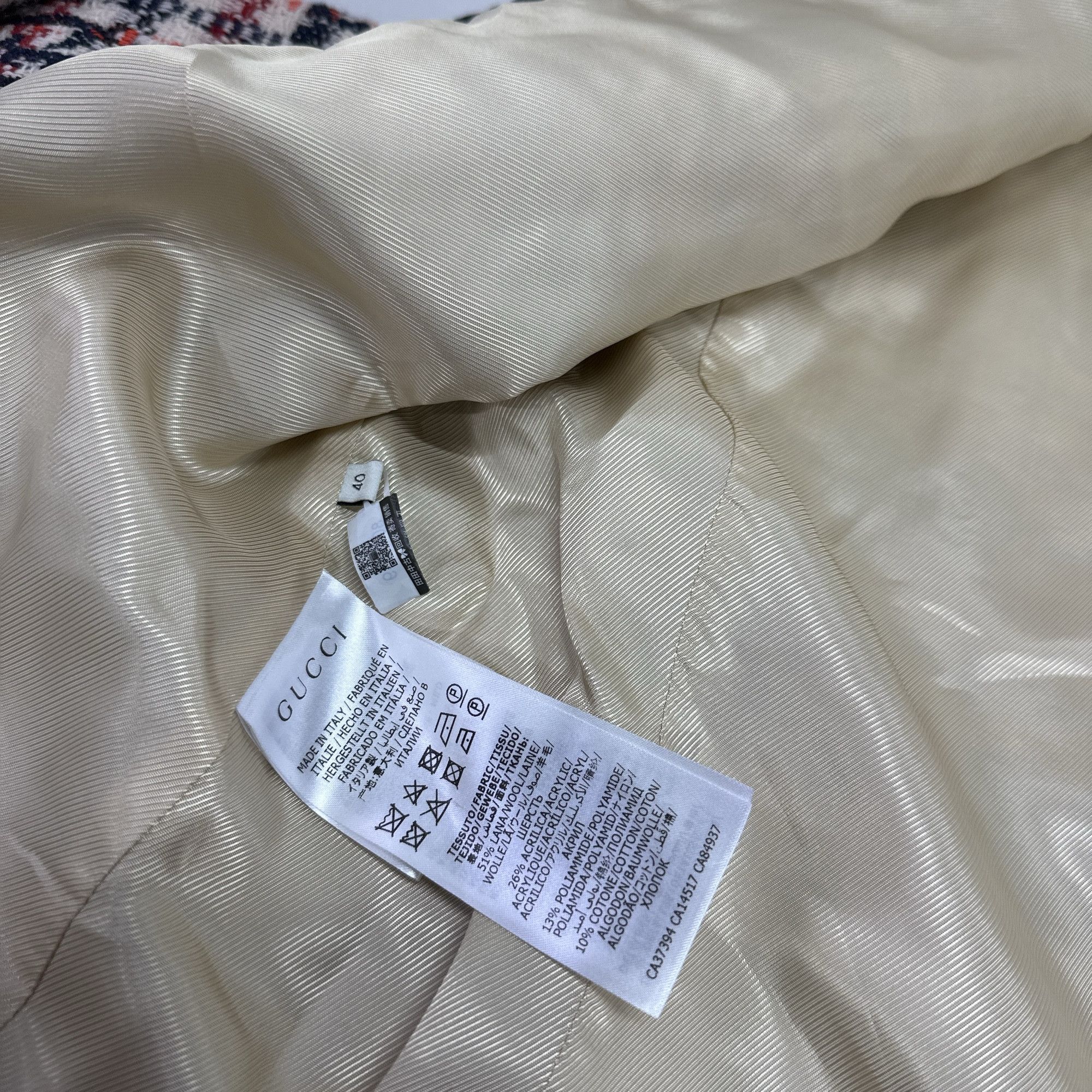 Gucci Gucci GG Tweed Pattern Jacket Size 40 Size S / US 4 / IT 40 - 4 Thumbnail