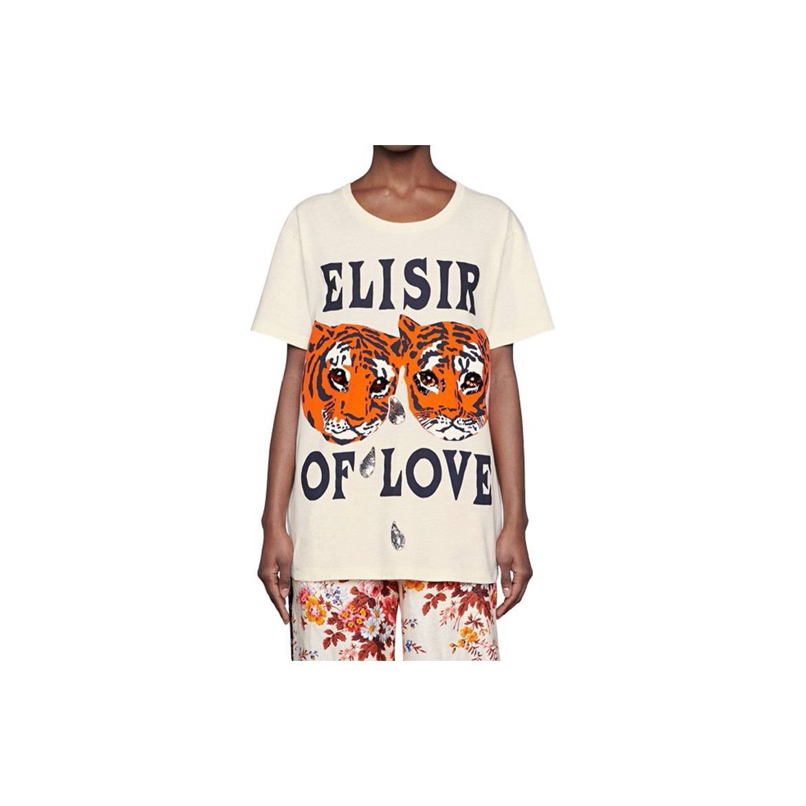 Gucci Gucci Elisir of Love Tiger Sequin T-Shirt Size XS Size XS / US 0-2 / IT 36-38 - 10 Thumbnail