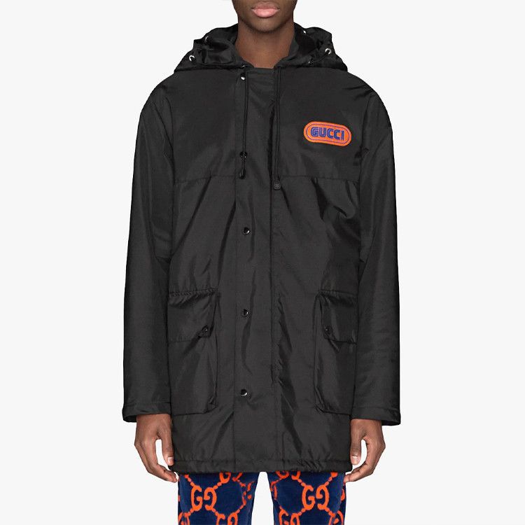 Gucci Gucci Logo Patch Hooded Jacket Size 46 Size US S / EU 44-46 / 1 - 9 Thumbnail