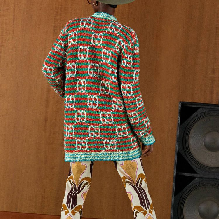 Gucci Gucci GG Logo Striped Cardigan Size S Size S / US 4 / IT 40 - 9 Thumbnail