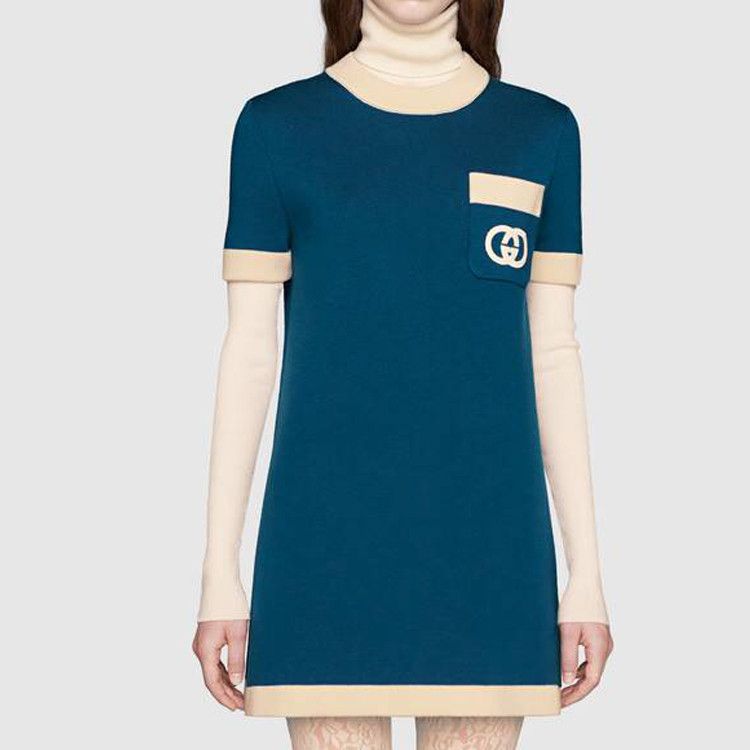 Gucci Gucci Interlocking G Wool Mini Dress Size S Size S / US 4 / IT 40 - 6 Thumbnail