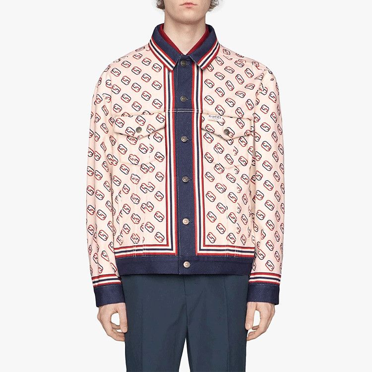 Gucci Gucci Logo Print Twill Jacket Size S Size US S / EU 44-46 / 1 - 6 Thumbnail