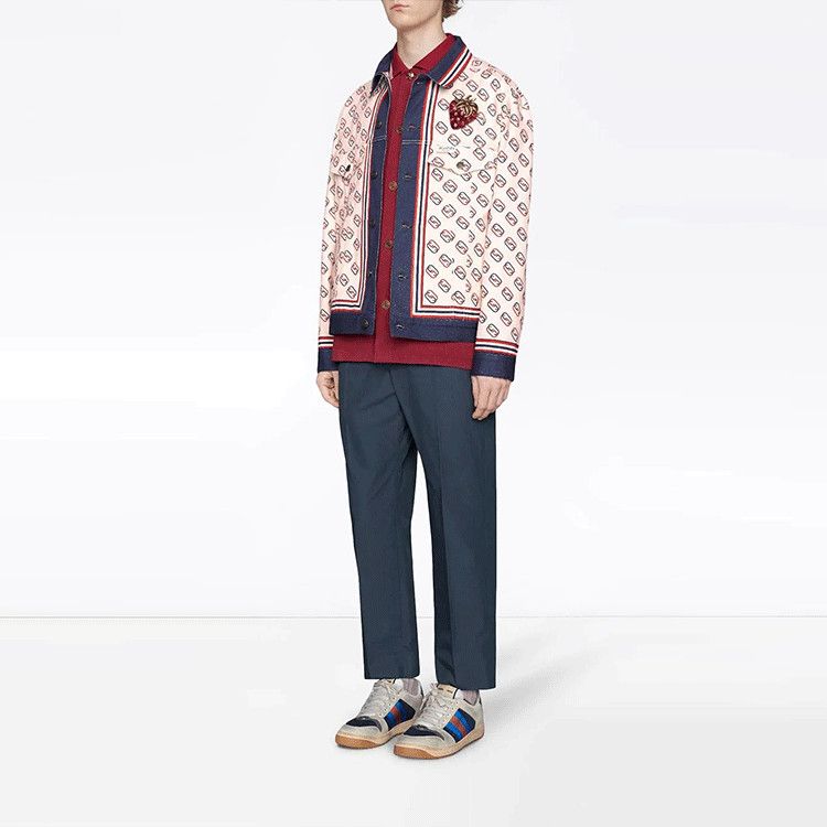 Gucci Gucci Logo Print Twill Jacket Size S Size US S / EU 44-46 / 1 - 7 Thumbnail