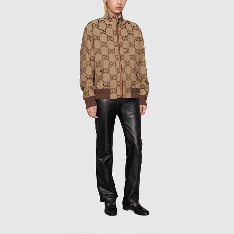 Gucci Gucci GG Logo Canvas Bomber Jacket Size S Size US S / EU 44-46 / 1 - 9 Thumbnail