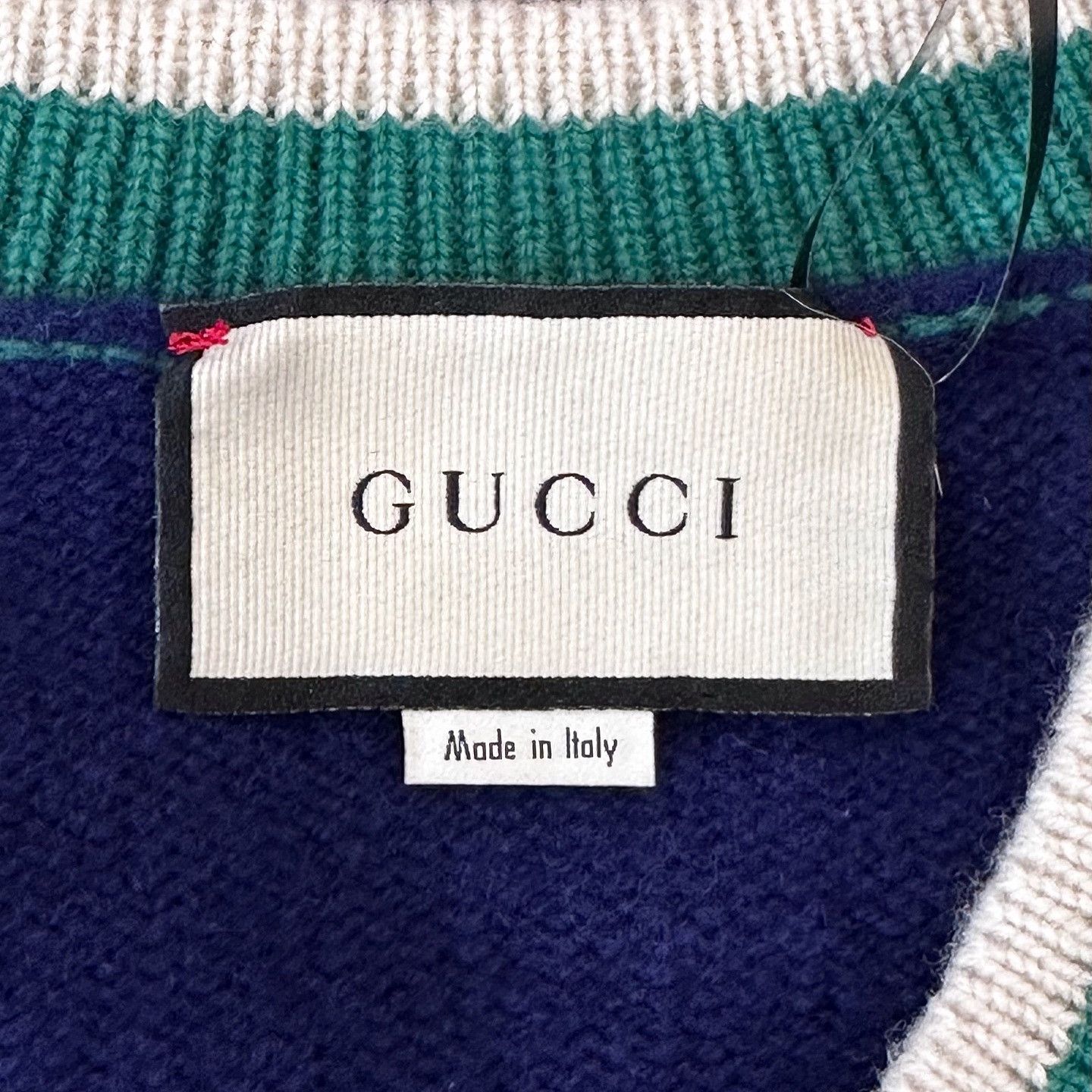 Gucci Gucci Lyre Patch V-Neck Sweater Size XS Size US XS / EU 42 / 0 - 3 Thumbnail