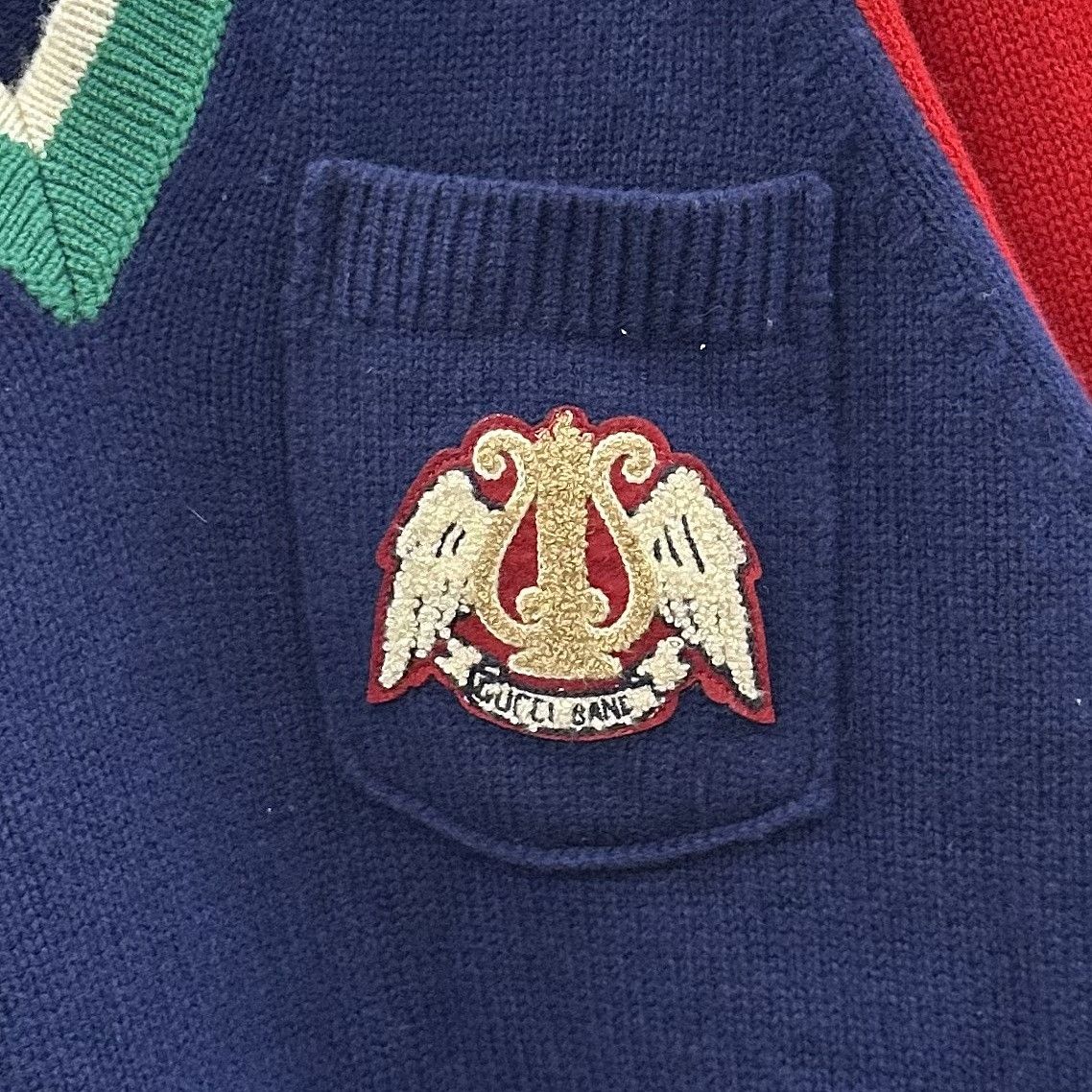 Gucci Gucci Lyre Patch V-Neck Sweater Size XS Size US XS / EU 42 / 0 - 7 Thumbnail