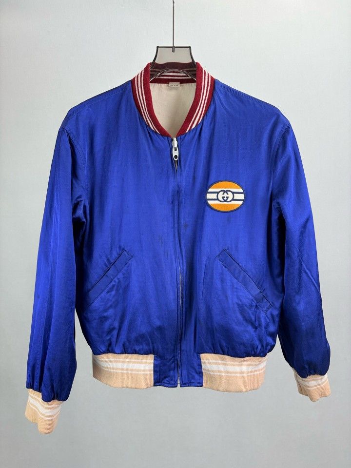 Gucci Gucci Tiger Embroidered Reversible Bomber Jacket Size 48 Size US M / EU 48-50 / 2 - 5 Thumbnail
