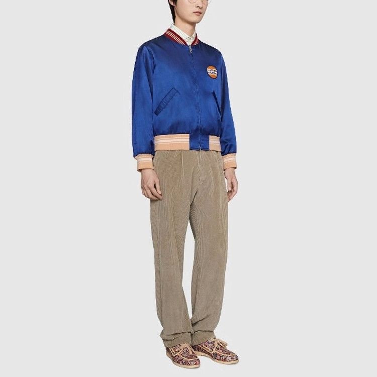 Gucci Gucci Tiger Embroidered Reversible Bomber Jacket Size 48 Size US M / EU 48-50 / 2 - 8 Thumbnail