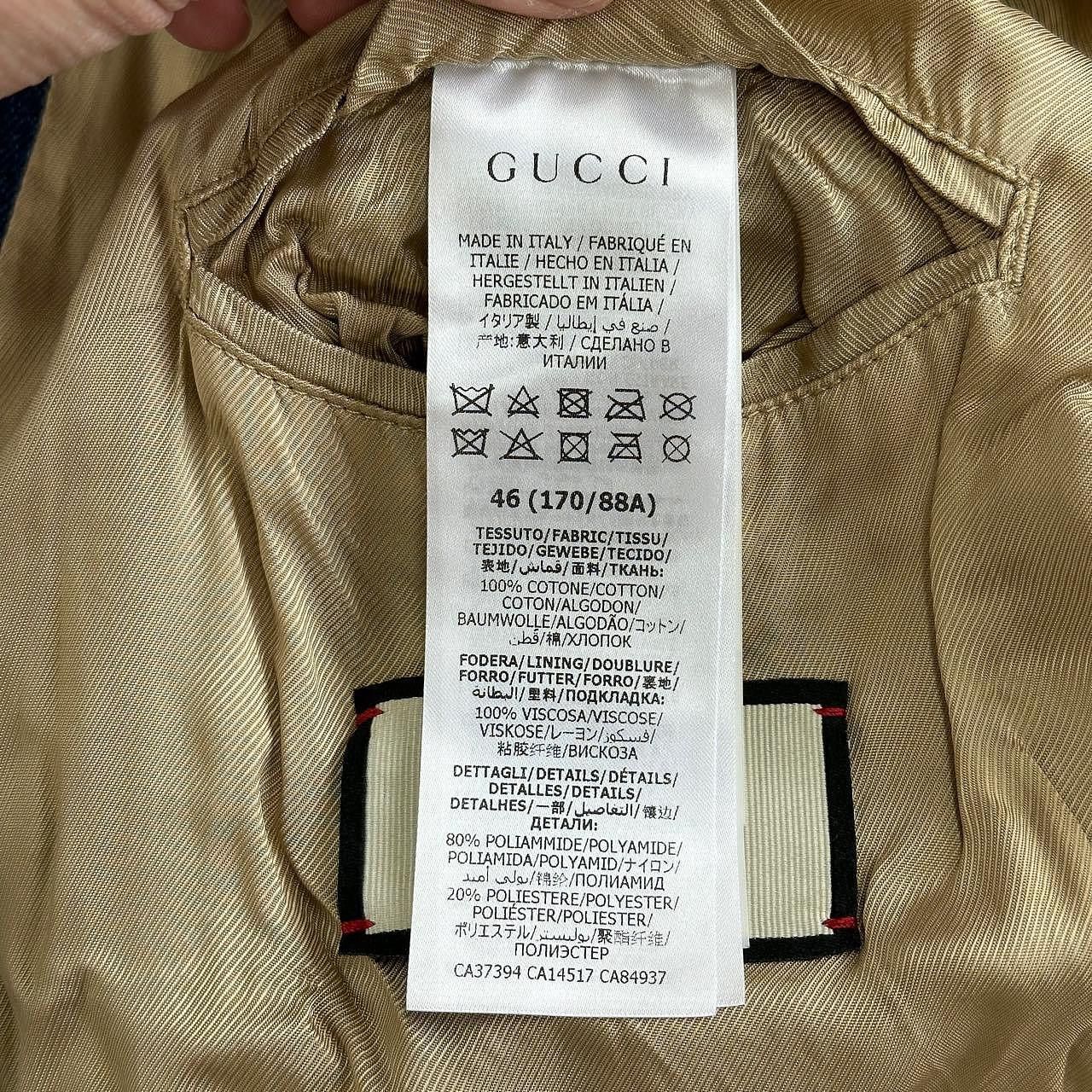 Gucci Gucci Web Trim Denim Jacket Size S Size US S / EU 44-46 / 1 - 4 Thumbnail