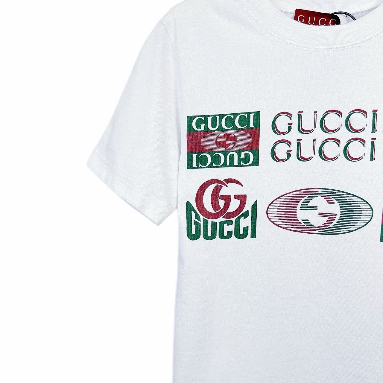Gucci Gucci Multi Logo Print T-Shirt Size XS Size US XS / EU 42 / 0 - 7 Thumbnail