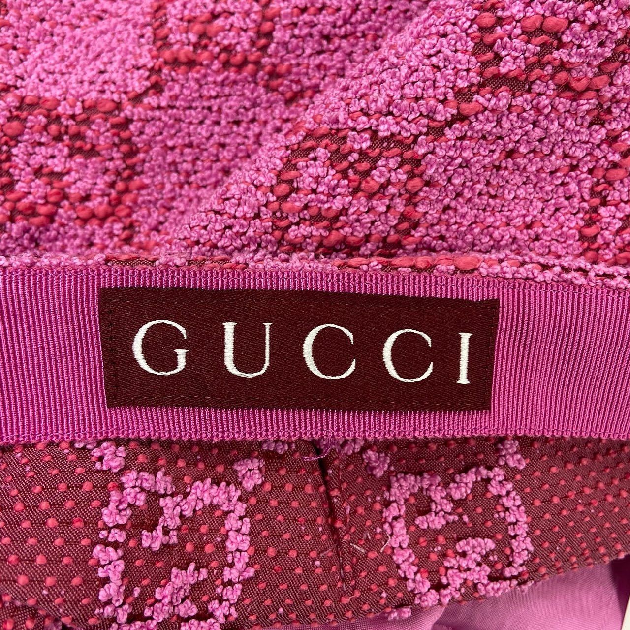 Gucci Gucci GG Jacquard A-Line Mini Skirt Size 46 Size 32" / US 10 / IT 46 - 3 Thumbnail