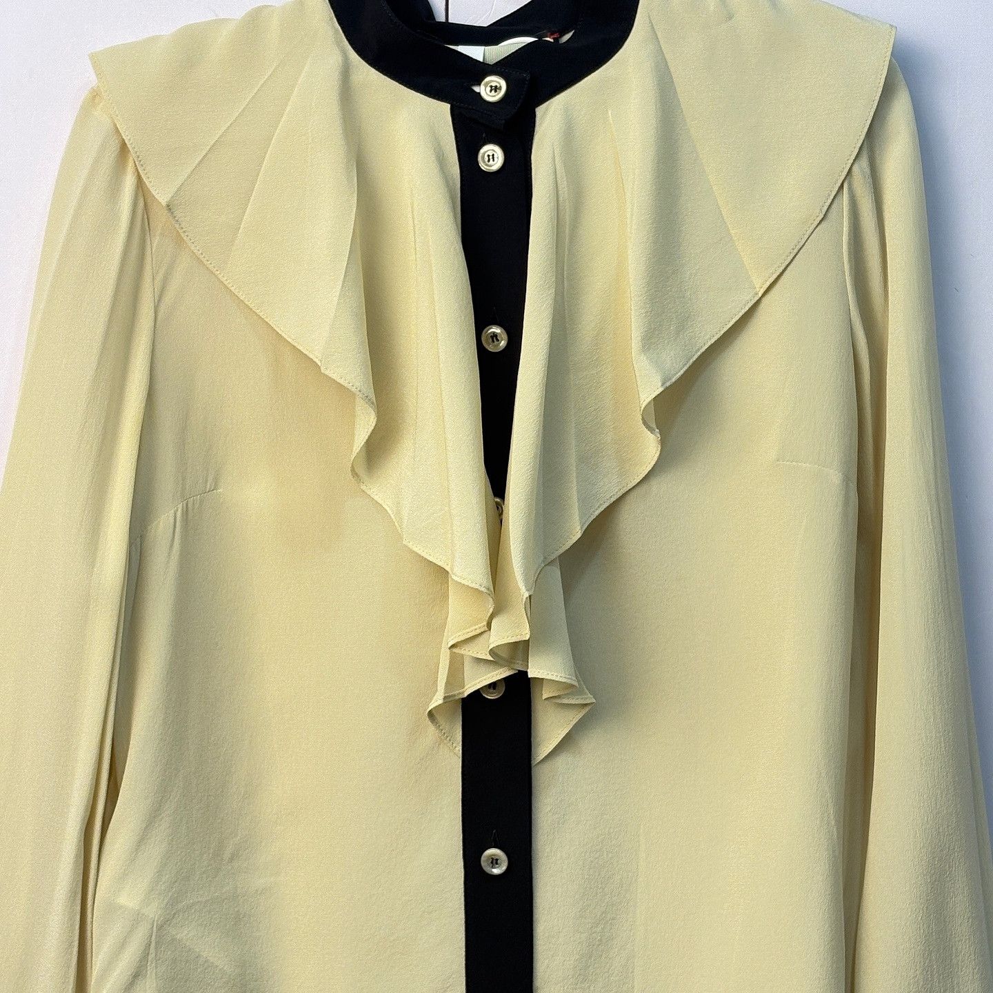 Gucci Gucci Ruffled Color-Block Blouse Size 36 Size XS / US 0-2 / IT 36-38 - 5 Thumbnail