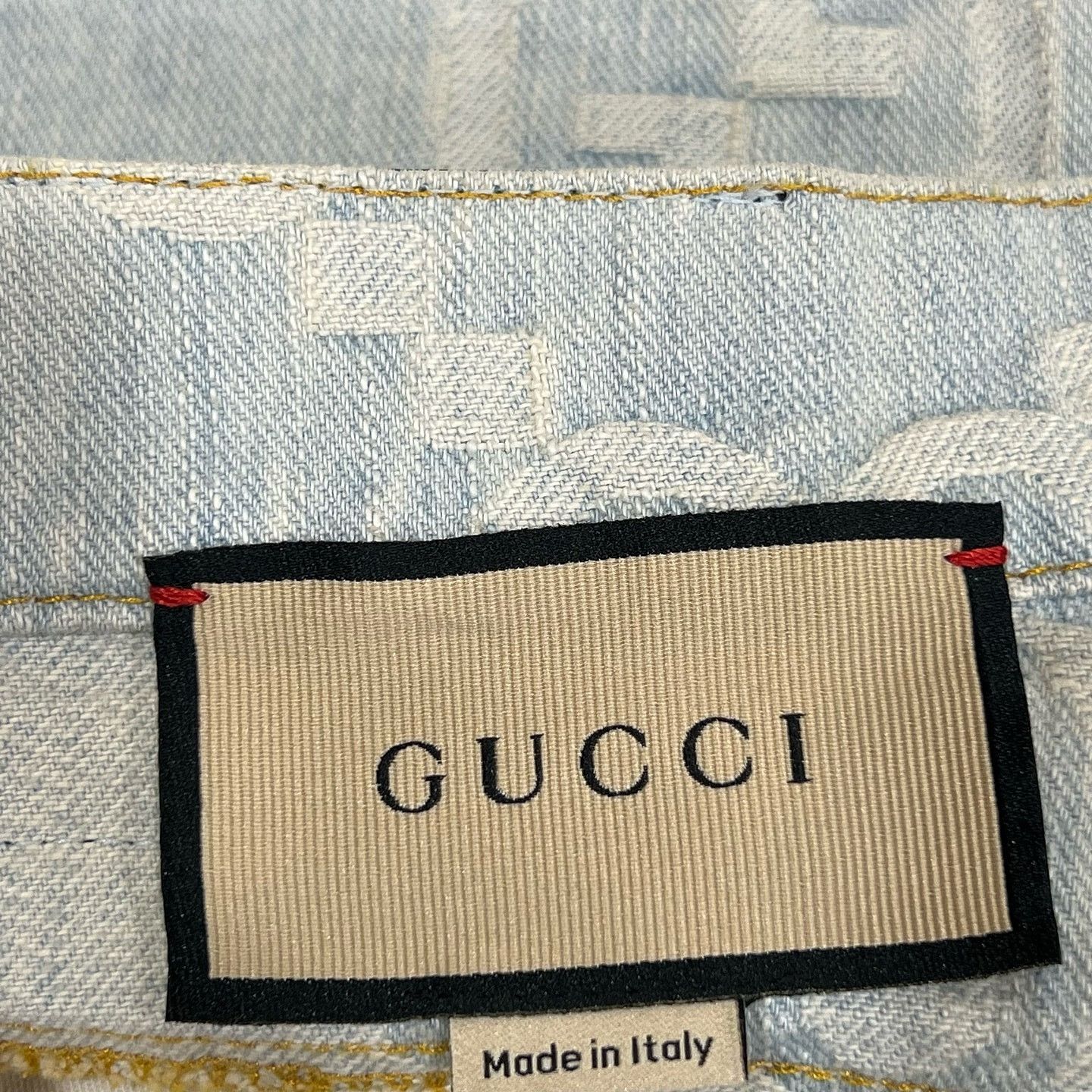 Gucci Gucci GG Jacquard Denim Shorts Size 26 Size 26" / US 2 / IT 38 - 3 Thumbnail
