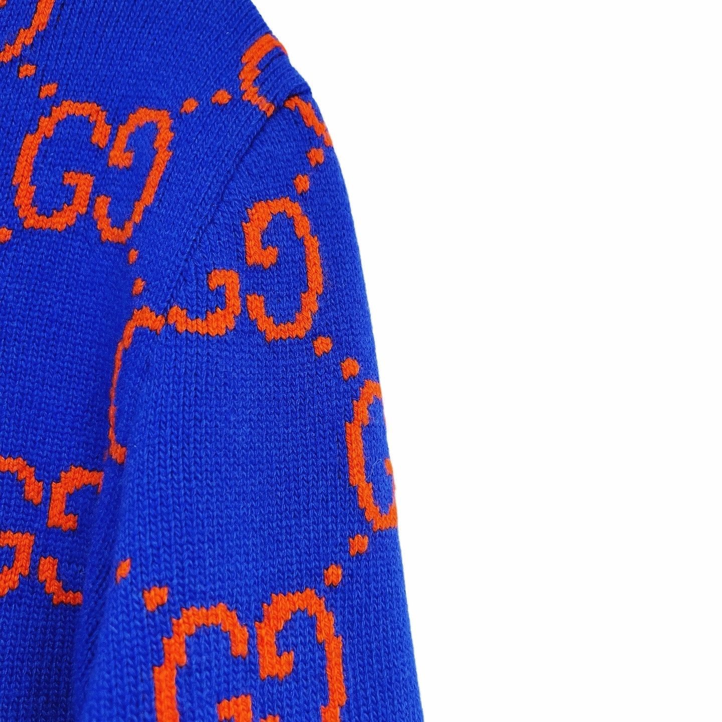Gucci Gucci GG Logo Wool Sweater Blue Size S Size US S / EU 44-46 / 1 - 8 Thumbnail