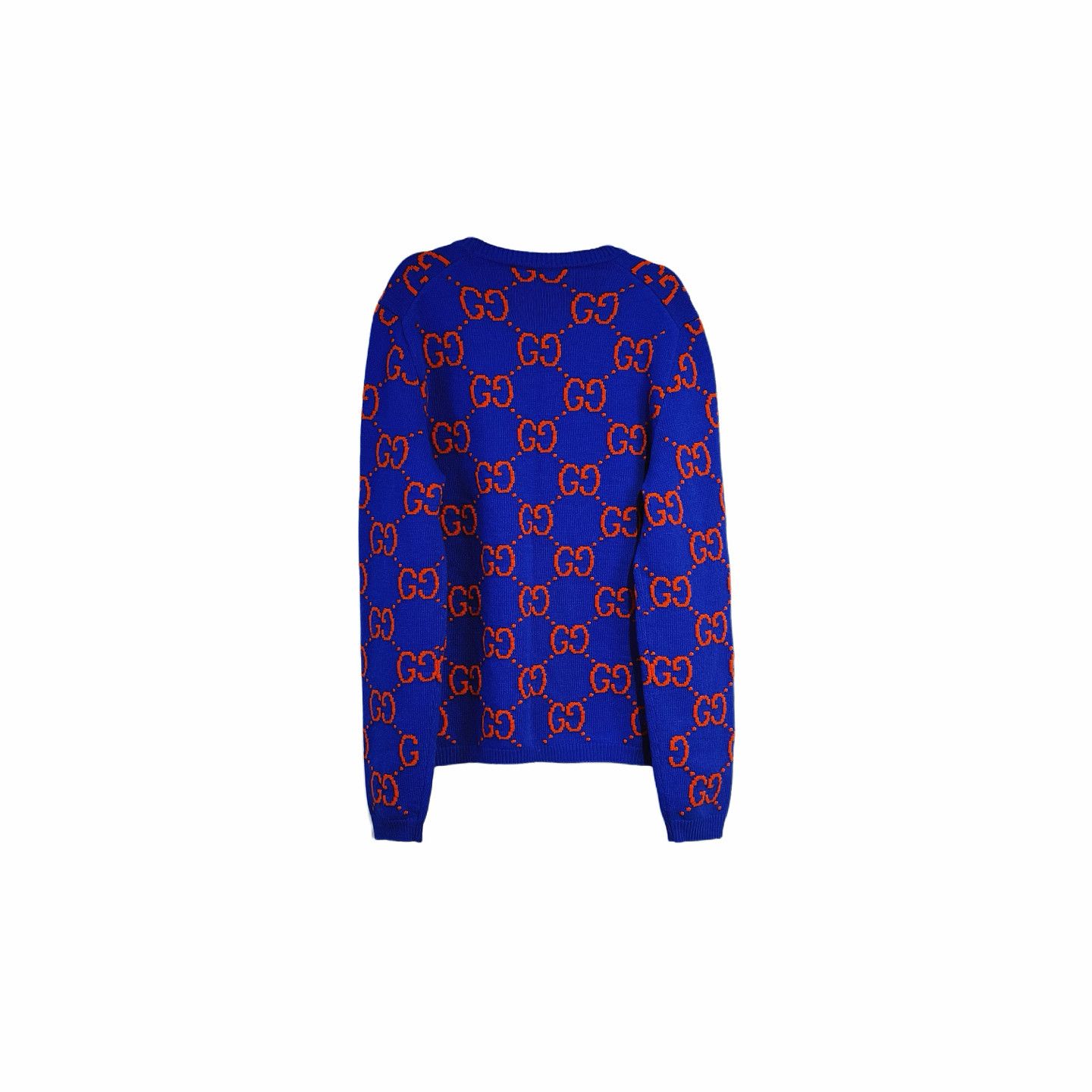 Gucci Gucci GG Logo Wool Sweater Blue Size S Size US S / EU 44-46 / 1 - 2 Thumbnail