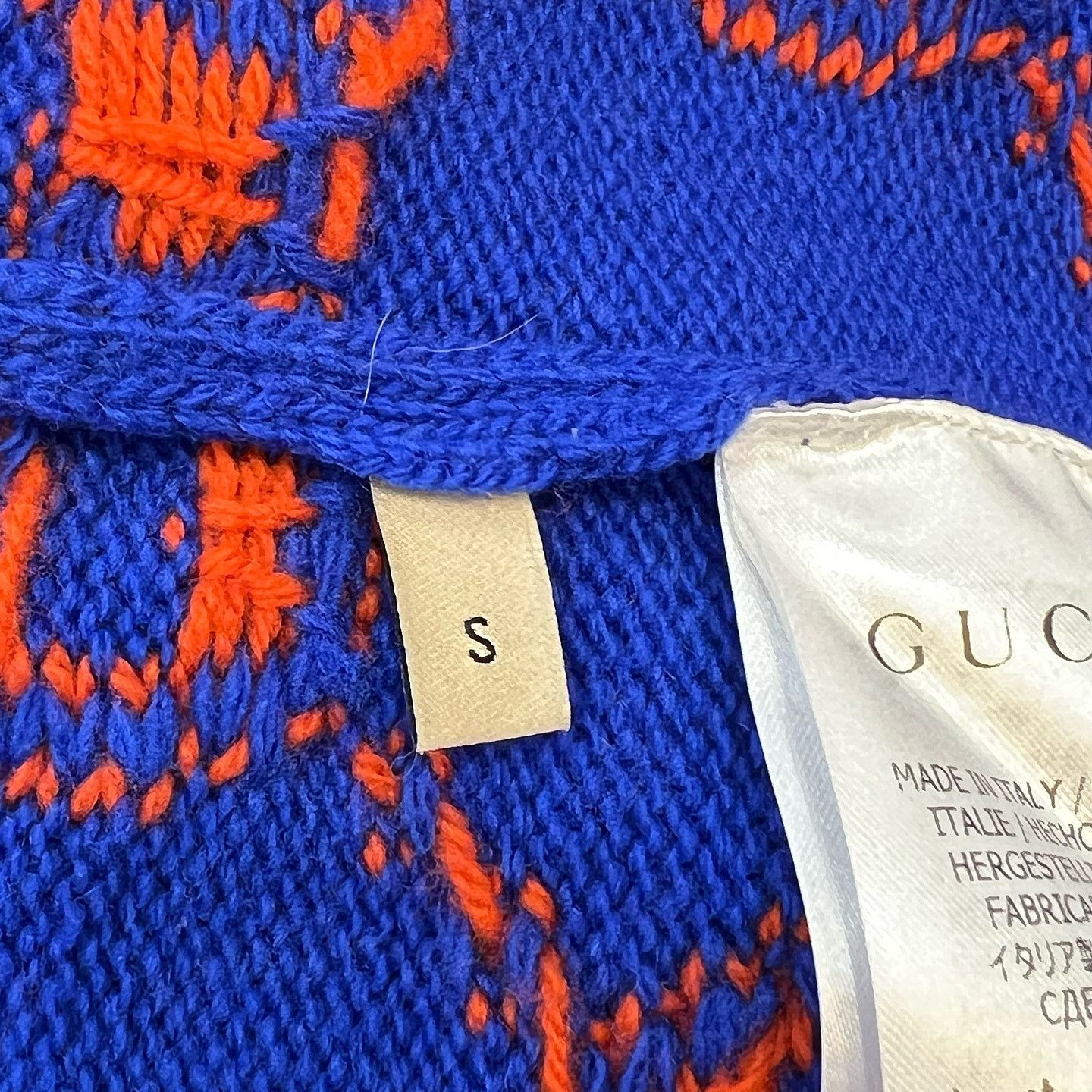 Gucci Gucci GG Logo Wool Sweater Blue Size S Size US S / EU 44-46 / 1 - 5 Thumbnail