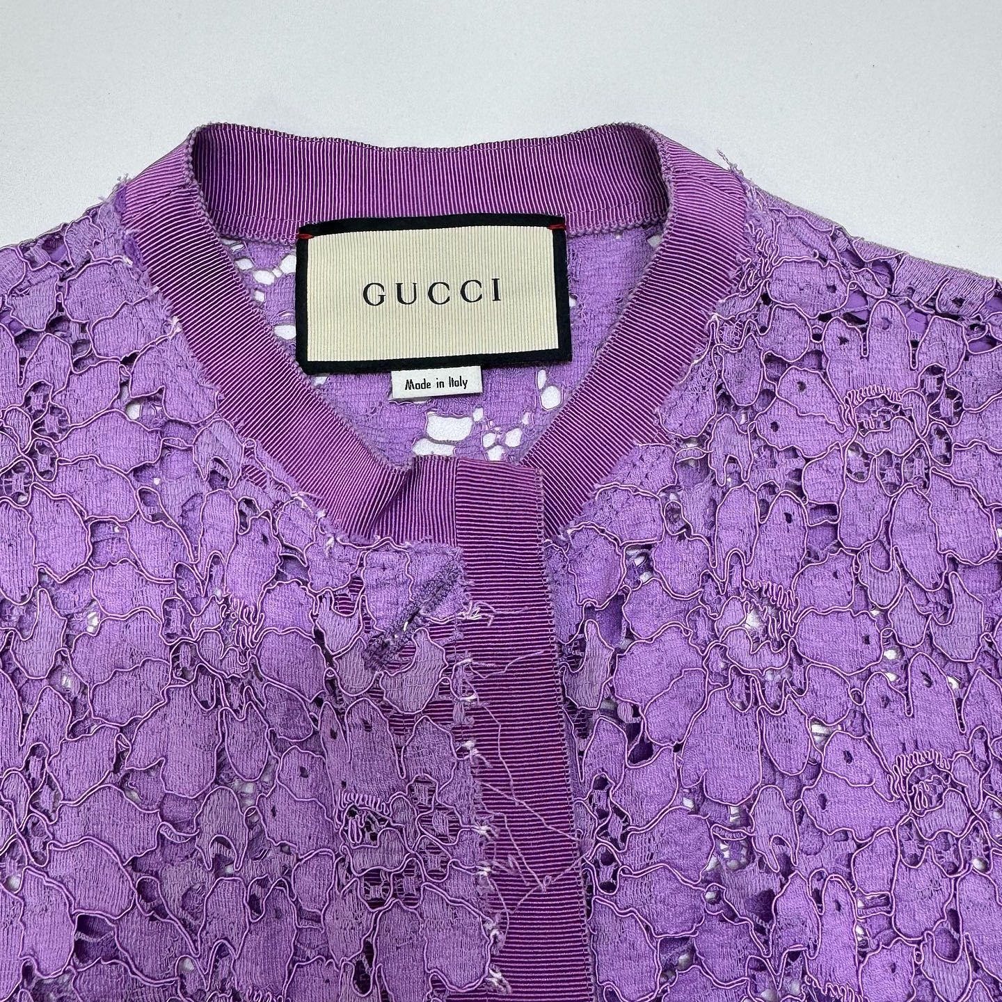 Gucci Gucci Purple Lace Jacket Size 38 Size XS / US 0-2 / IT 36-38 - 15 Thumbnail