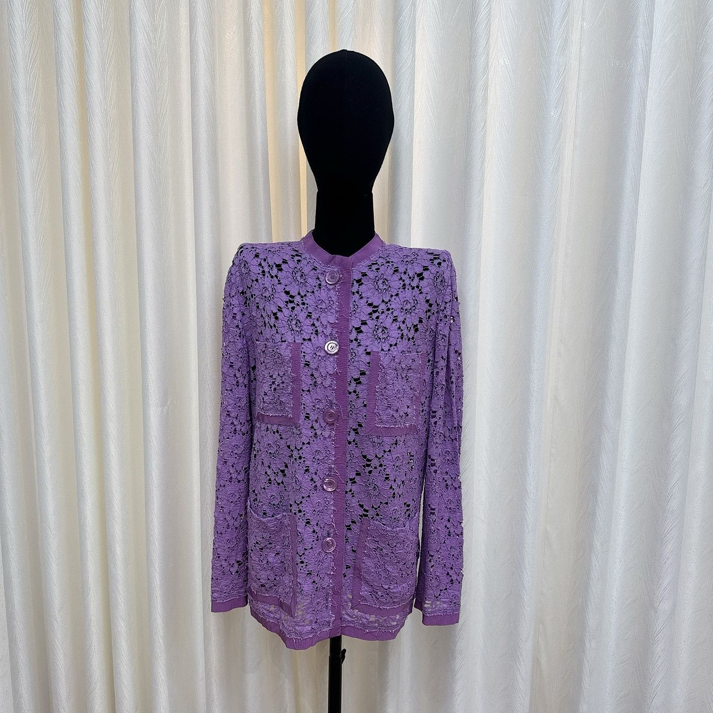 Gucci Gucci Purple Lace Jacket Size 38 Size XS / US 0-2 / IT 36-38 - 12 Thumbnail