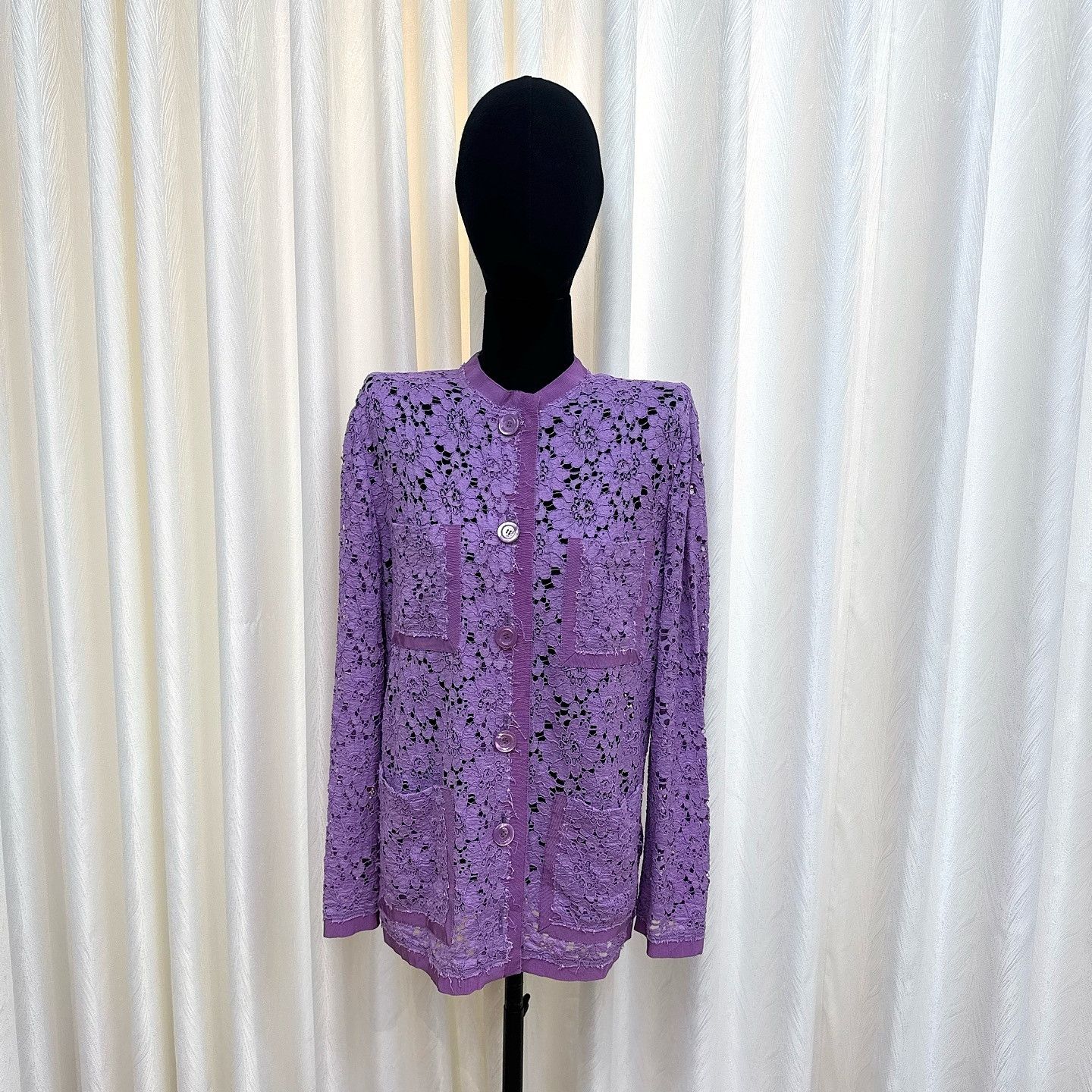 Gucci Gucci Purple Lace Jacket Size 38 Size XS / US 0-2 / IT 36-38 - 5 Thumbnail