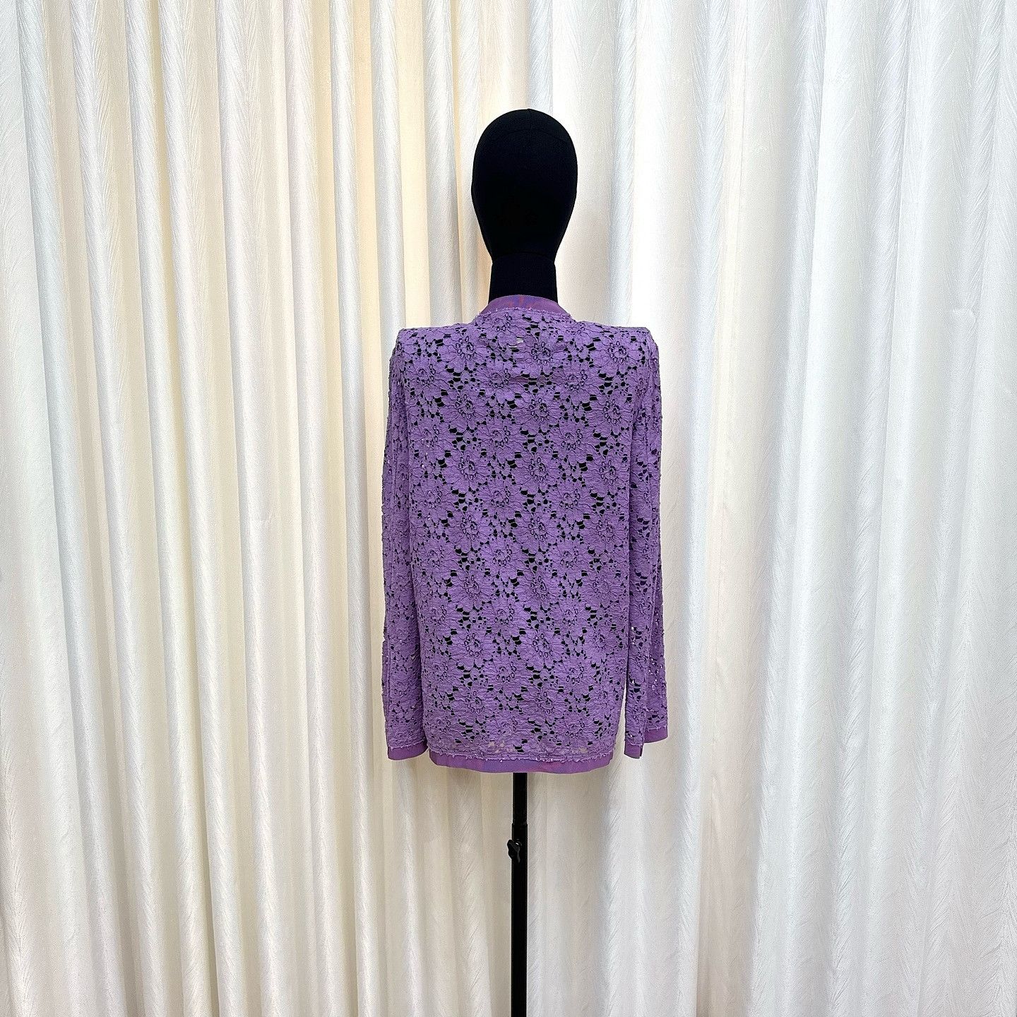 Gucci Gucci Purple Lace Jacket Size 38 Size XS / US 0-2 / IT 36-38 - 2 Thumbnail