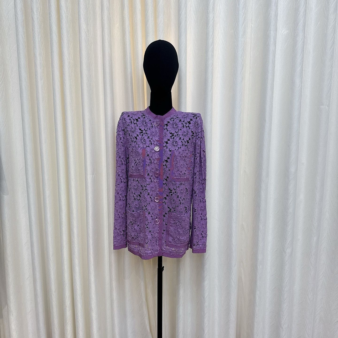 Gucci Gucci Purple Lace Jacket Size 38 Size XS / US 0-2 / IT 36-38 - 10 Thumbnail