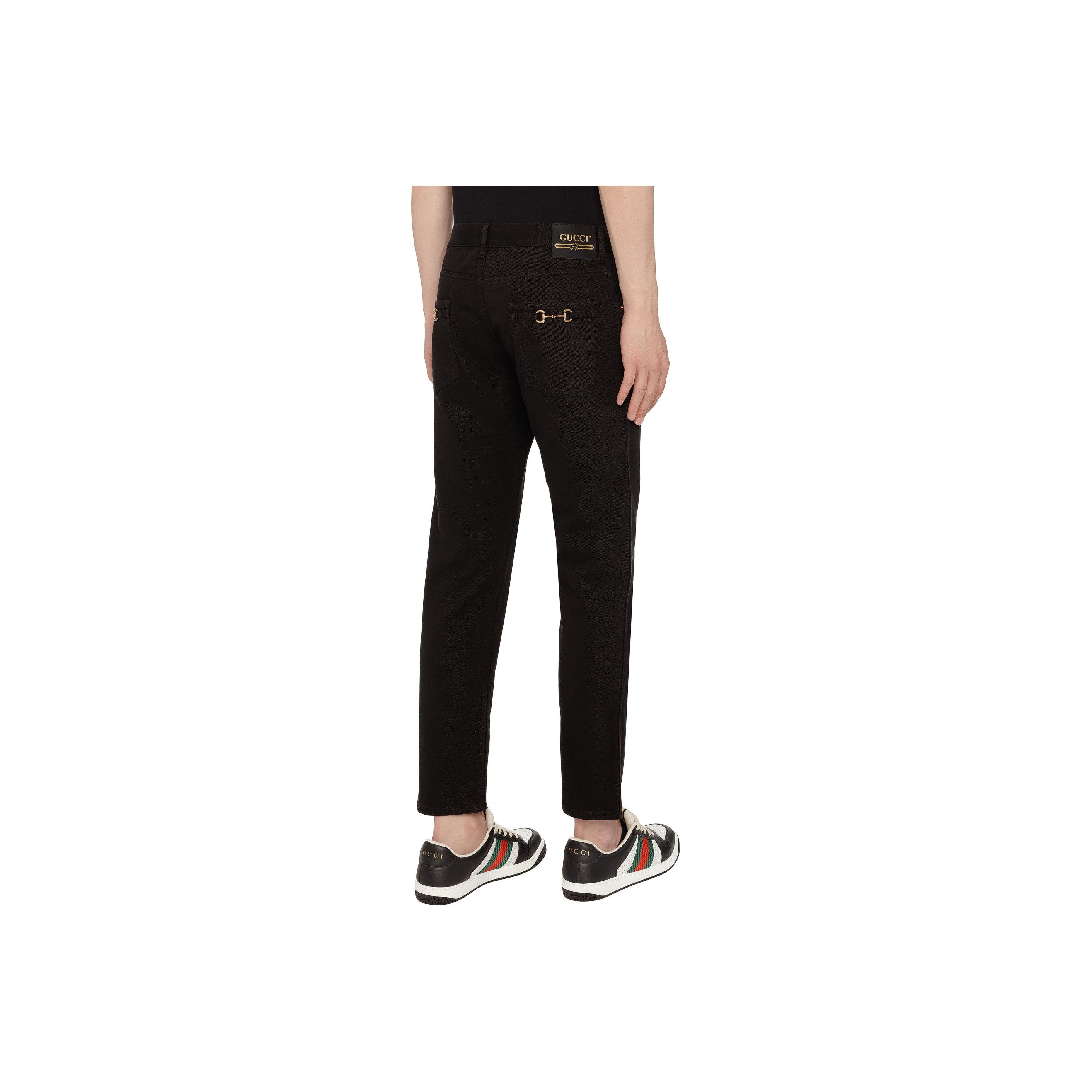 Gucci Gucci Horsebit Black Denim Jeans Size 30 Size US 30 / EU 46 - 7 Thumbnail