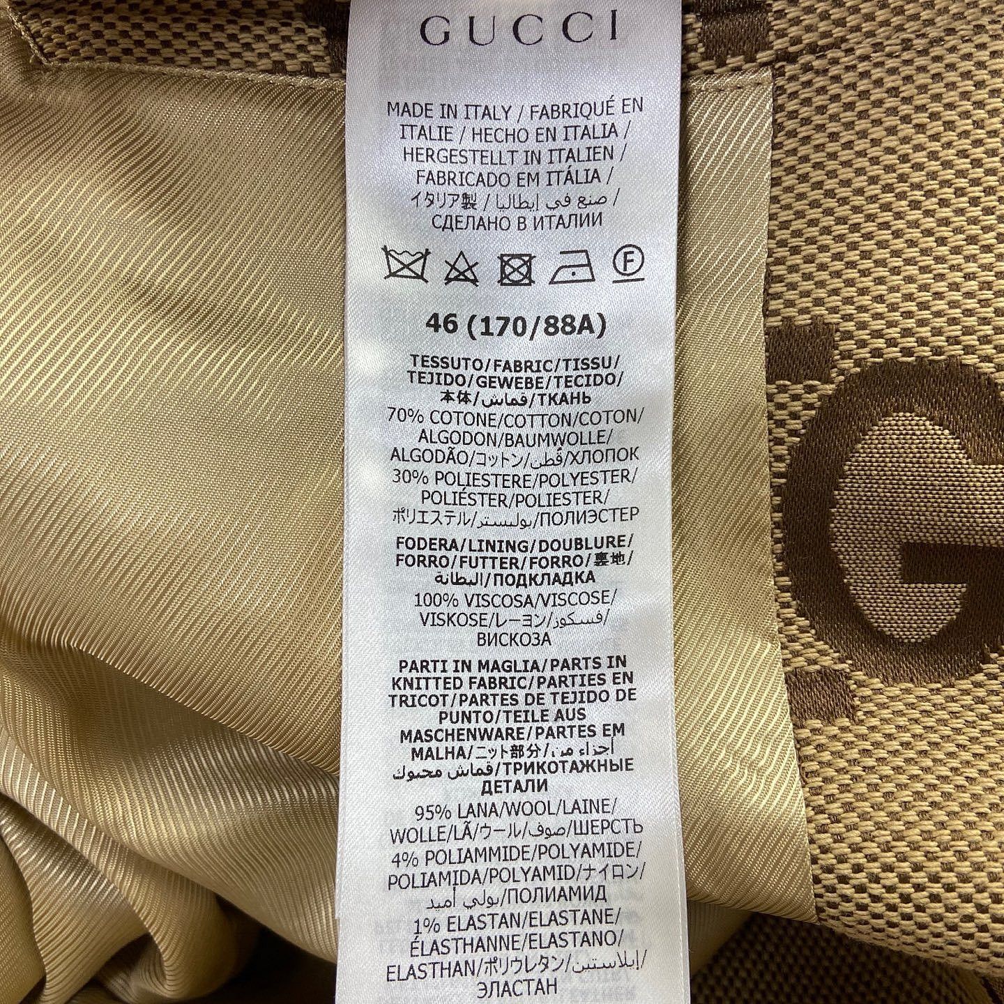 Gucci Gucci GG Logo Canvas Jacket Size S Size US S / EU 44-46 / 1 - 4 Thumbnail