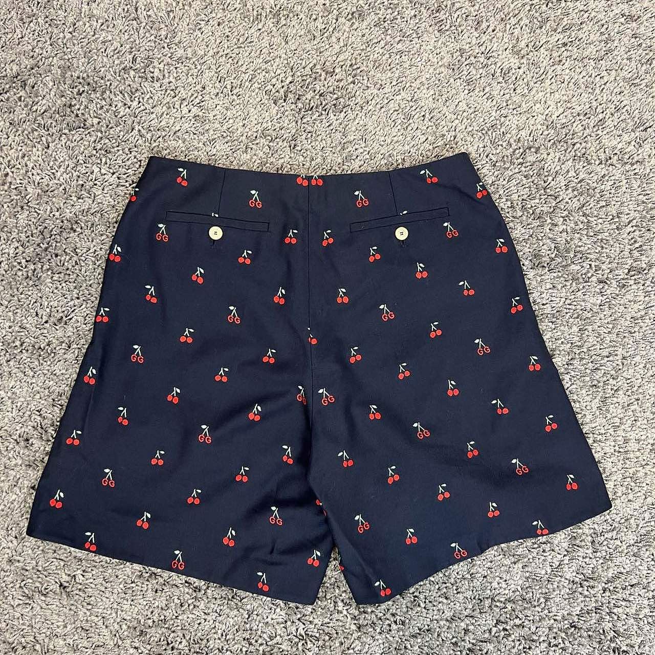 Gucci Gucci Cherry Embroidered Shorts Size 28 Size US 28 / EU 44 - 2 Thumbnail