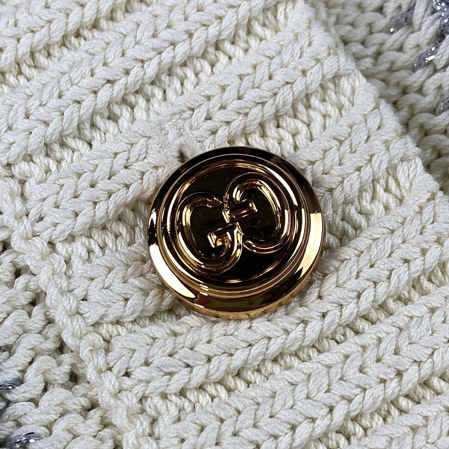 Gucci Gucci Metallic Knit Cardigan Size S Size S / US 4 / IT 40 - 7 Thumbnail