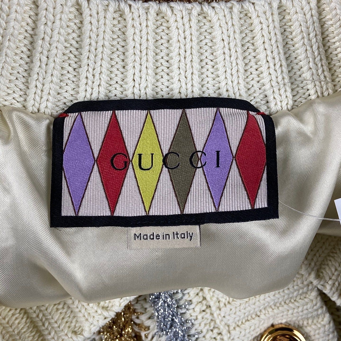 Gucci Gucci Metallic Knit Cardigan Size S Size S / US 4 / IT 40 - 3 Thumbnail