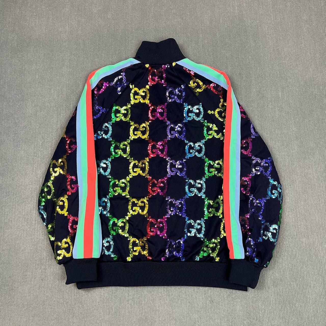 Gucci Gucci Sequined GG Tech Jersey Jacket Size XS Size XS / US 0-2 / IT 36-38 - 2 Thumbnail