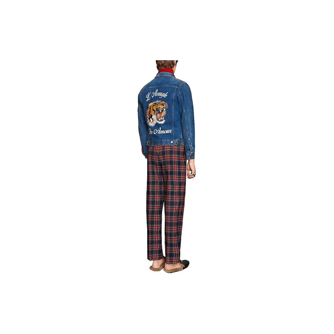Gucci Gucci Tiger Embroidery Denim Jacket Size 50 Size US M / EU 48-50 / 2 - 7 Thumbnail