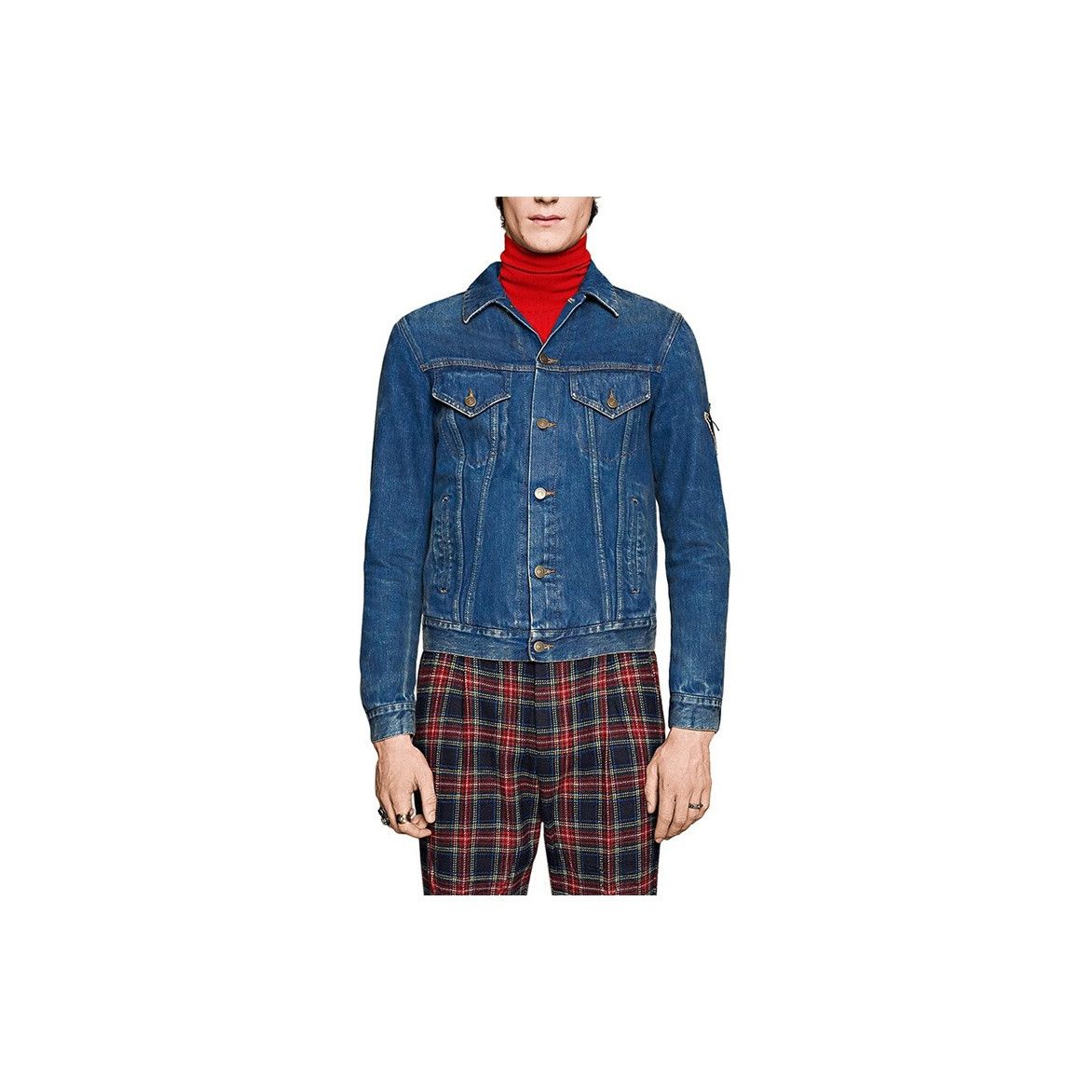 Gucci Gucci Tiger Embroidery Denim Jacket Size 50 Size US M / EU 48-50 / 2 - 8 Thumbnail