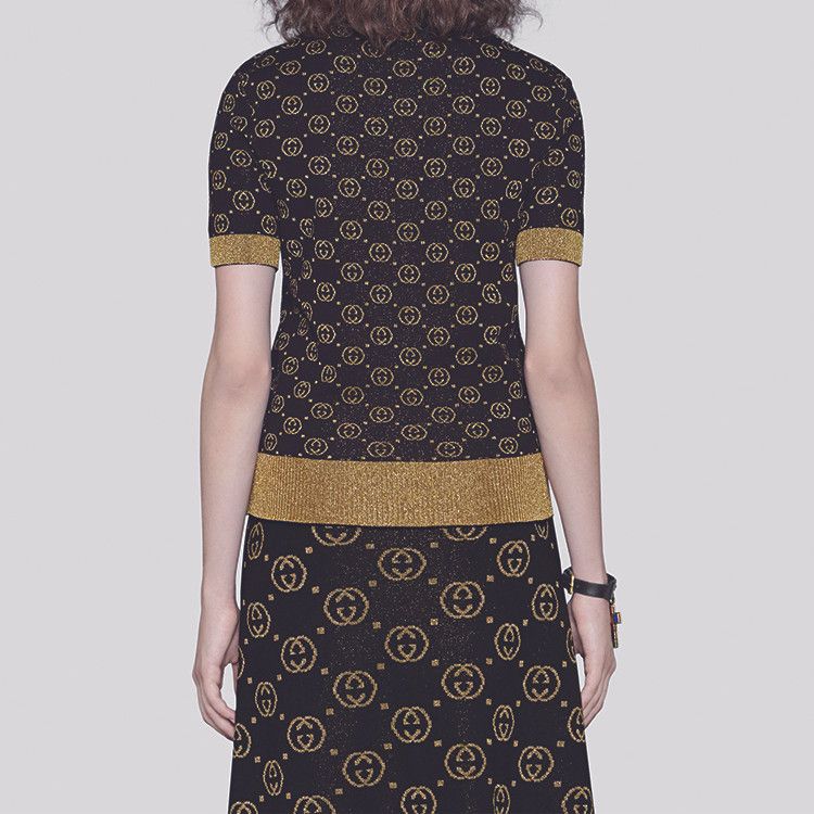 Gucci Gucci GG Jacquard Knit Top Size M Size M / US 6-8 / IT 42-44 - 10 Thumbnail