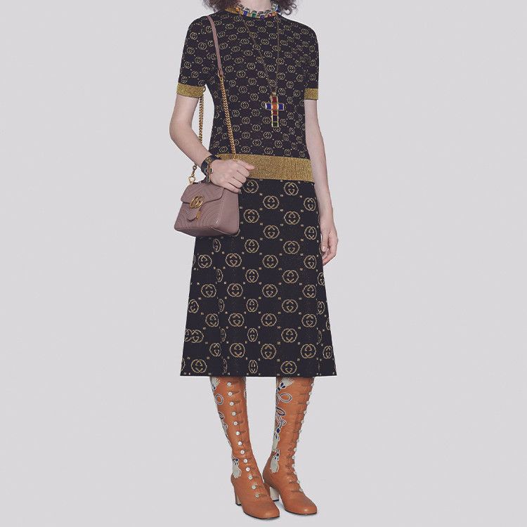 Gucci Gucci GG Jacquard Knit Top Size M Size M / US 6-8 / IT 42-44 - 8 Thumbnail
