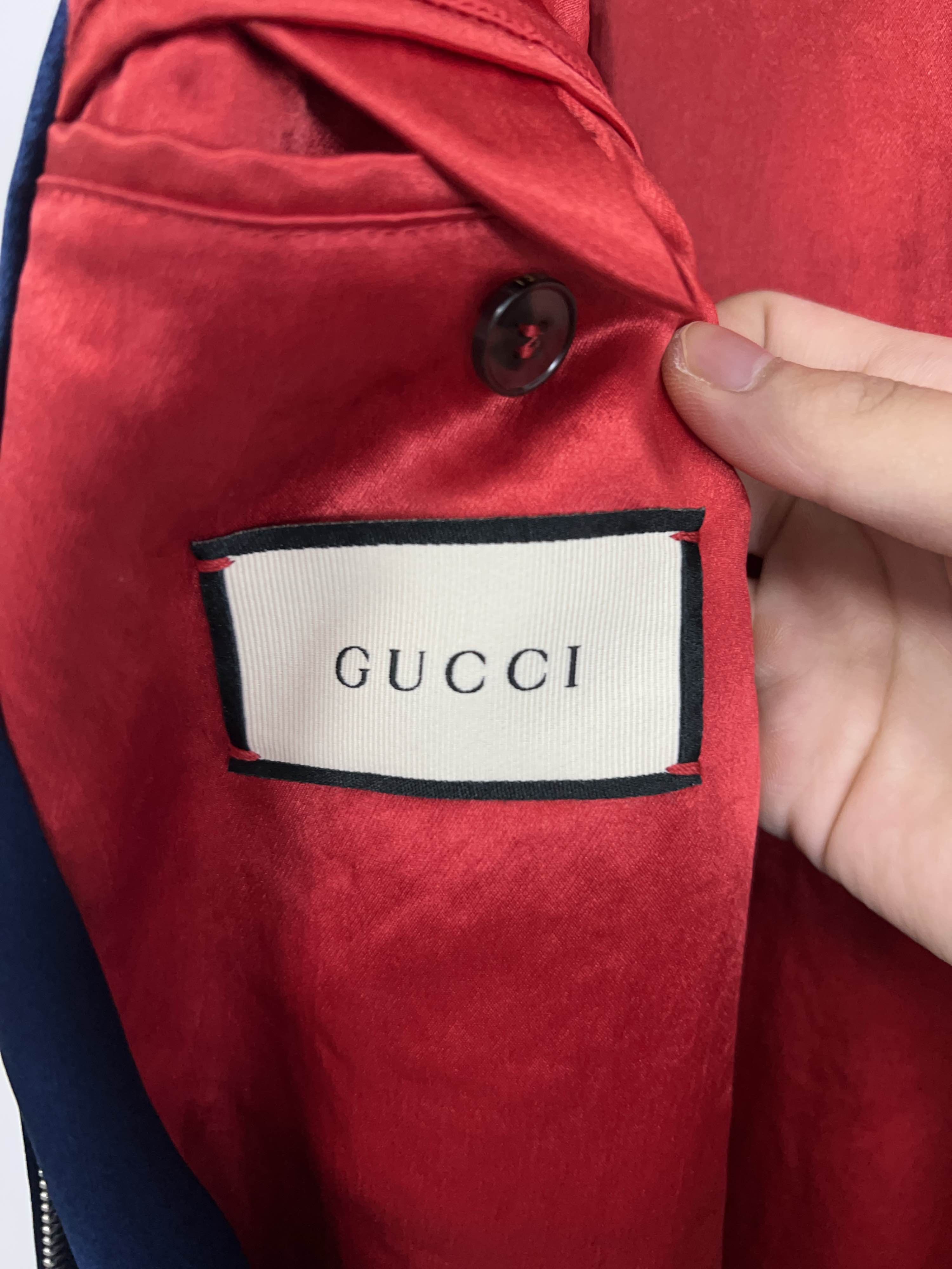 Gucci Gucci Star Logo Satin Bomber Jacket Size 50 Size US M / EU 48-50 / 2 - 3 Thumbnail