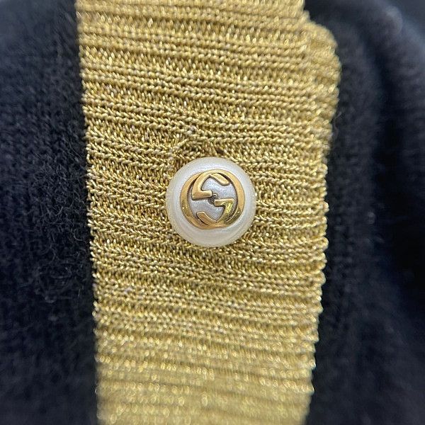Gucci Gucci Gold Trim Knit Cardigan Size L Size L / US 10 / IT 46 - 9 Thumbnail