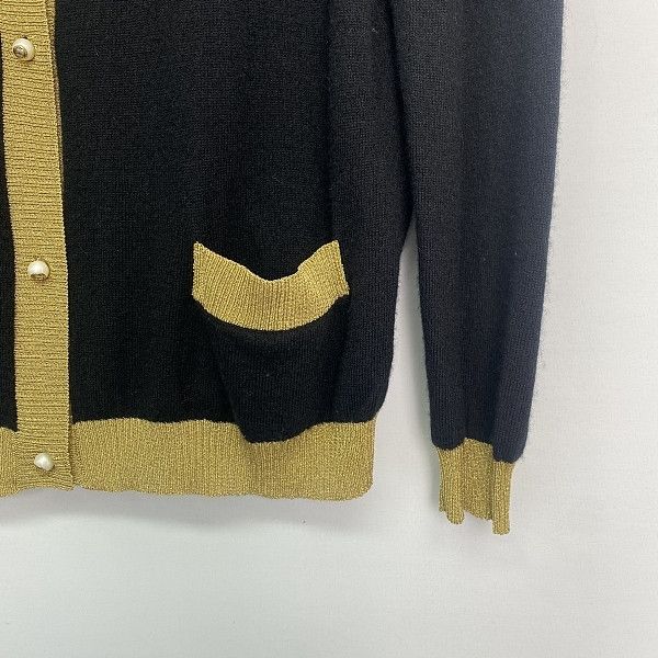 Gucci Gucci Gold Trim Knit Cardigan Size L Size L / US 10 / IT 46 - 6 Thumbnail