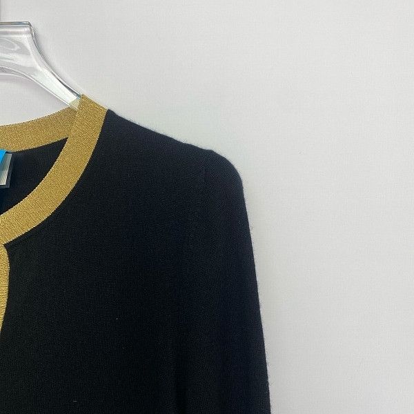 Gucci Gucci Gold Trim Knit Cardigan Size L Size L / US 10 / IT 46 - 5 Thumbnail