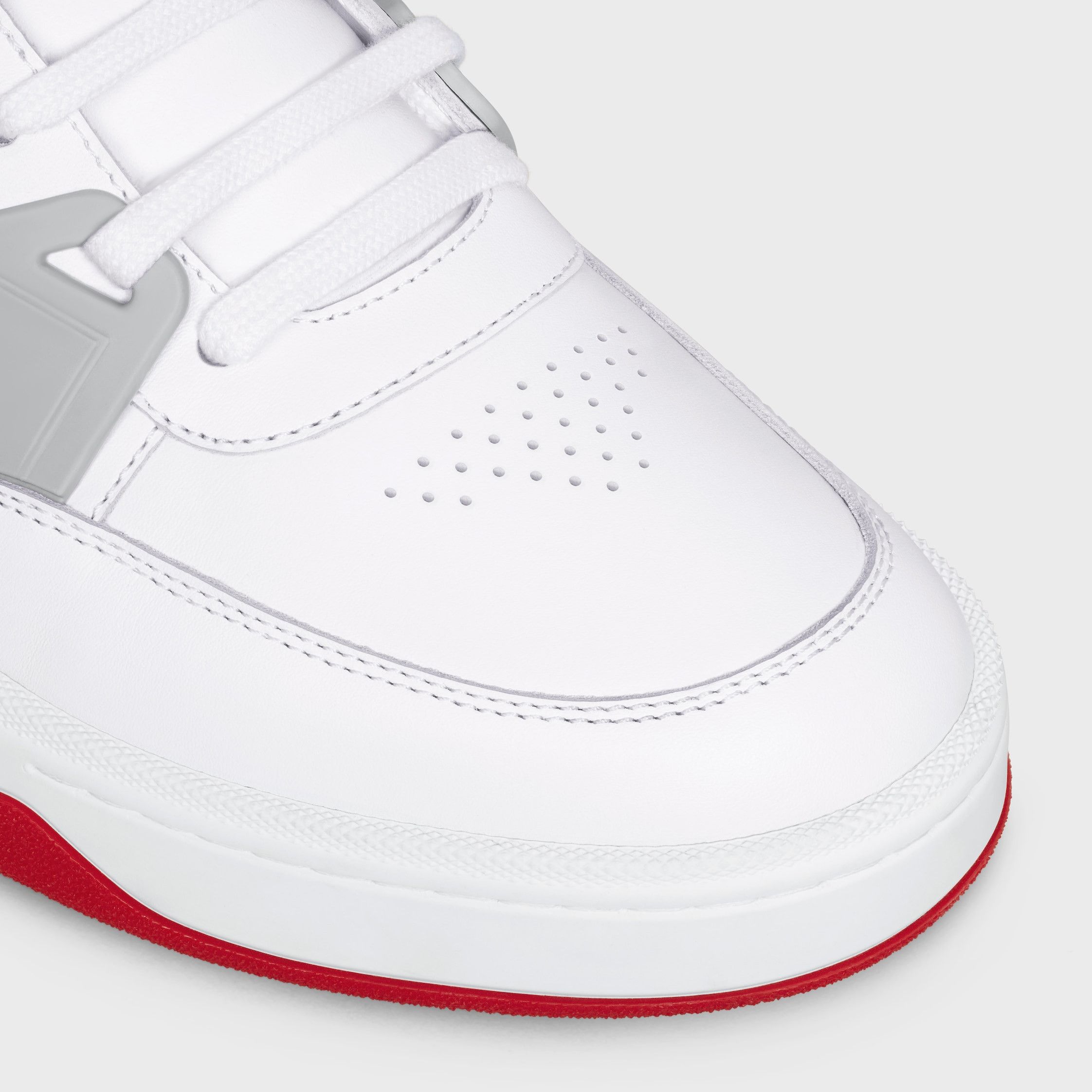 Celine CELINE TRAINER CT-07 LOW LACE-UP SNEAKER IN CALFSKIN white/grey/black Size US 11 / EU 44 - 4 Thumbnail