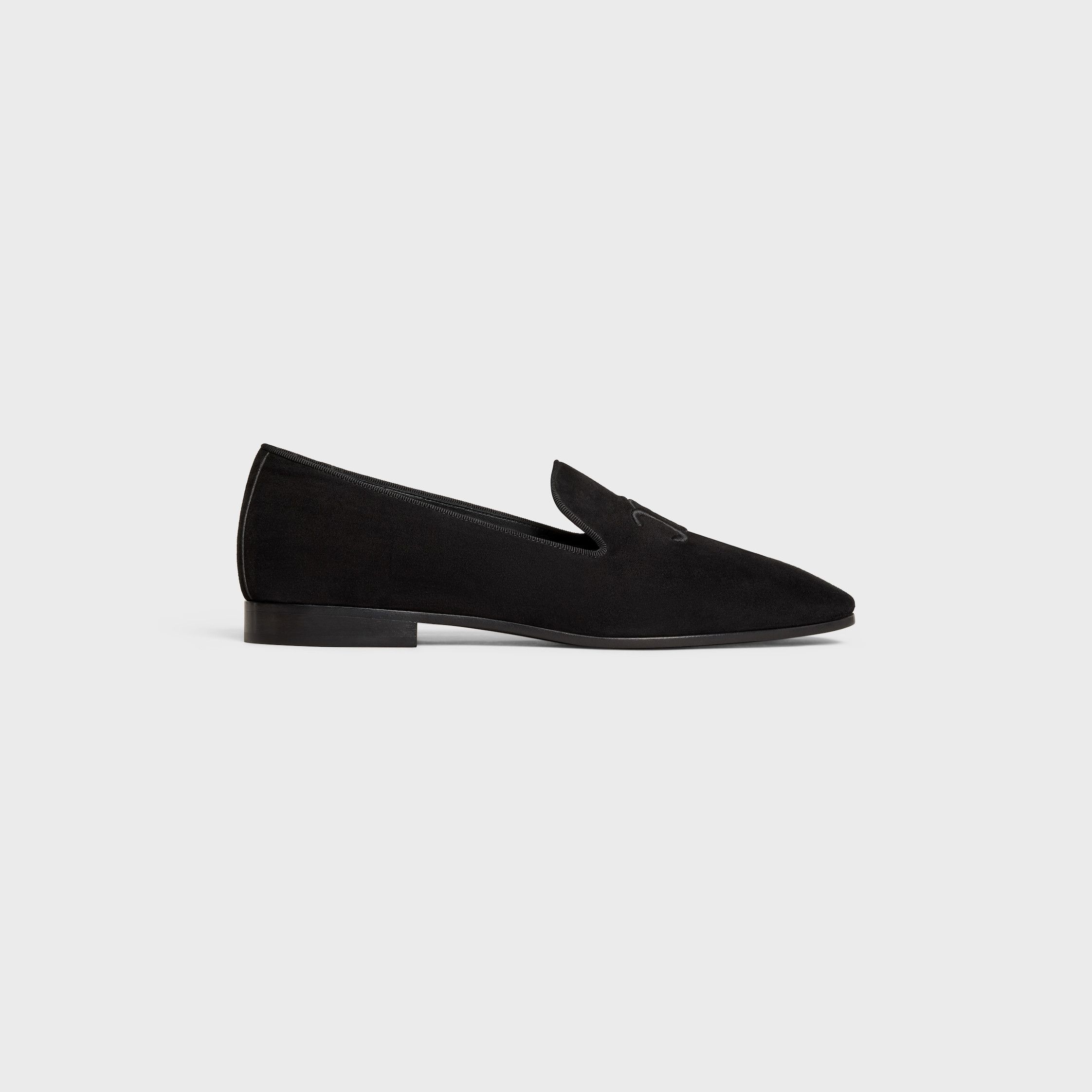 Celine CELINE TRIOMPHE SLIPPERS IN SUEDE CALFSKIN black Size US 6 / EU 39 - 2 Thumbnail