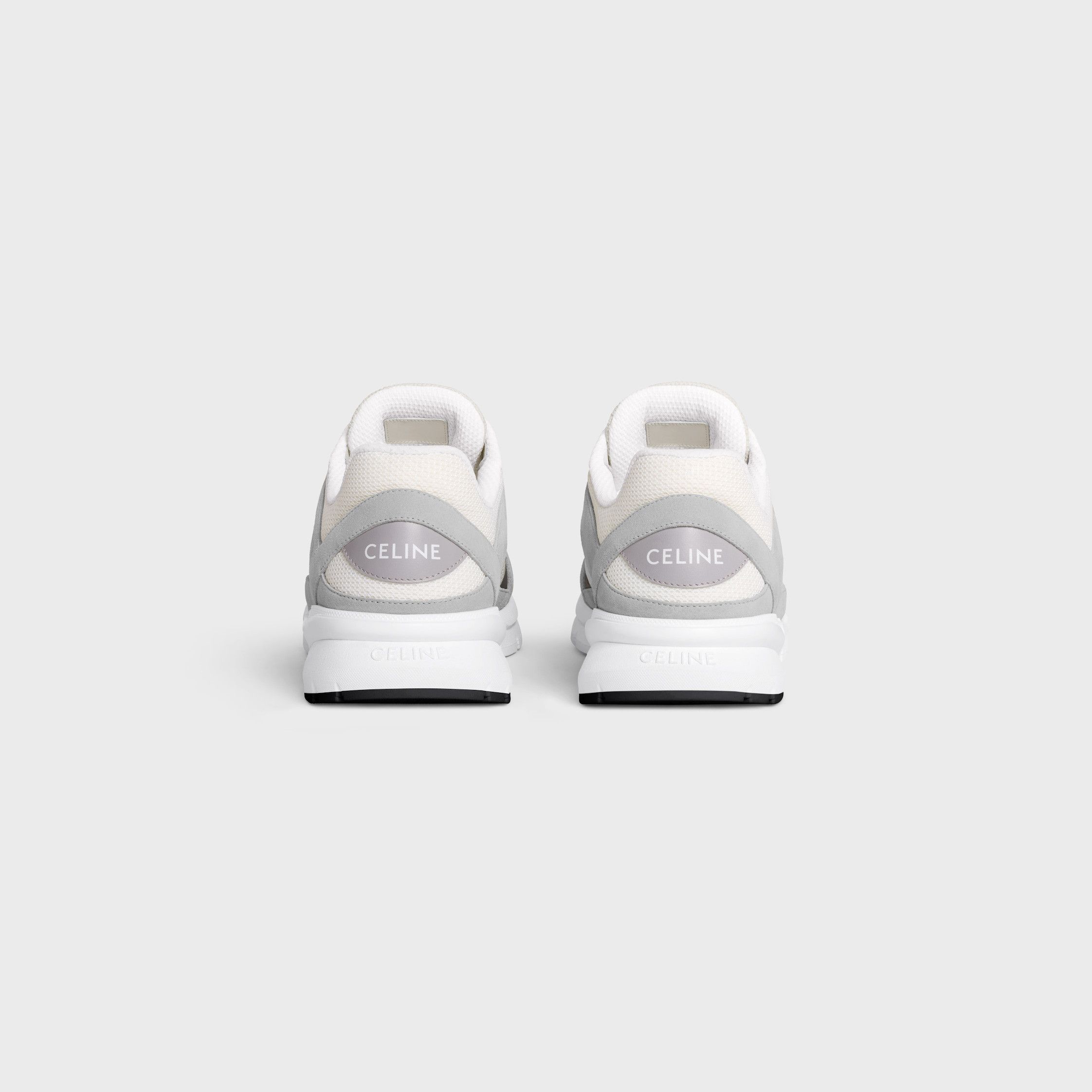 Celine CELINE RUNNER CR-03 LOW LACE-UP SNEAKER IN MESH, SUEDE CALFSKIN AND CALFSKIN grey Size US 13 / EU 46 - 3 Thumbnail